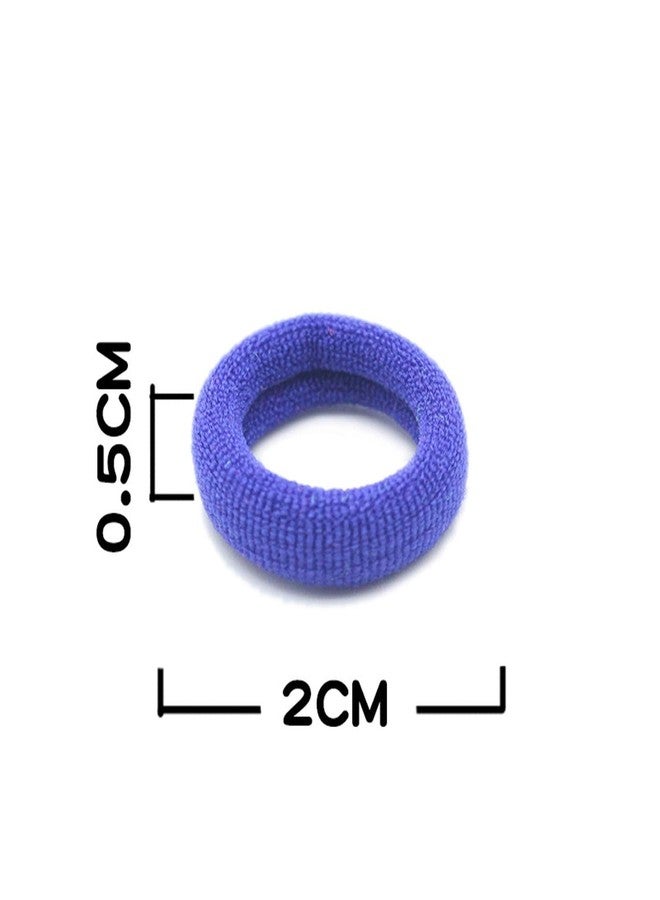 DORMITORRY 50 Pcs Multicolor - Baby Hair Ties, Soft Elastic Bands for Toddlers, Damage-Free Cotton Ponytail Holders, Painless Mini Hair Accessories for Girls and Kids, Small Durable Gentle Hair Girls. - Image 2
