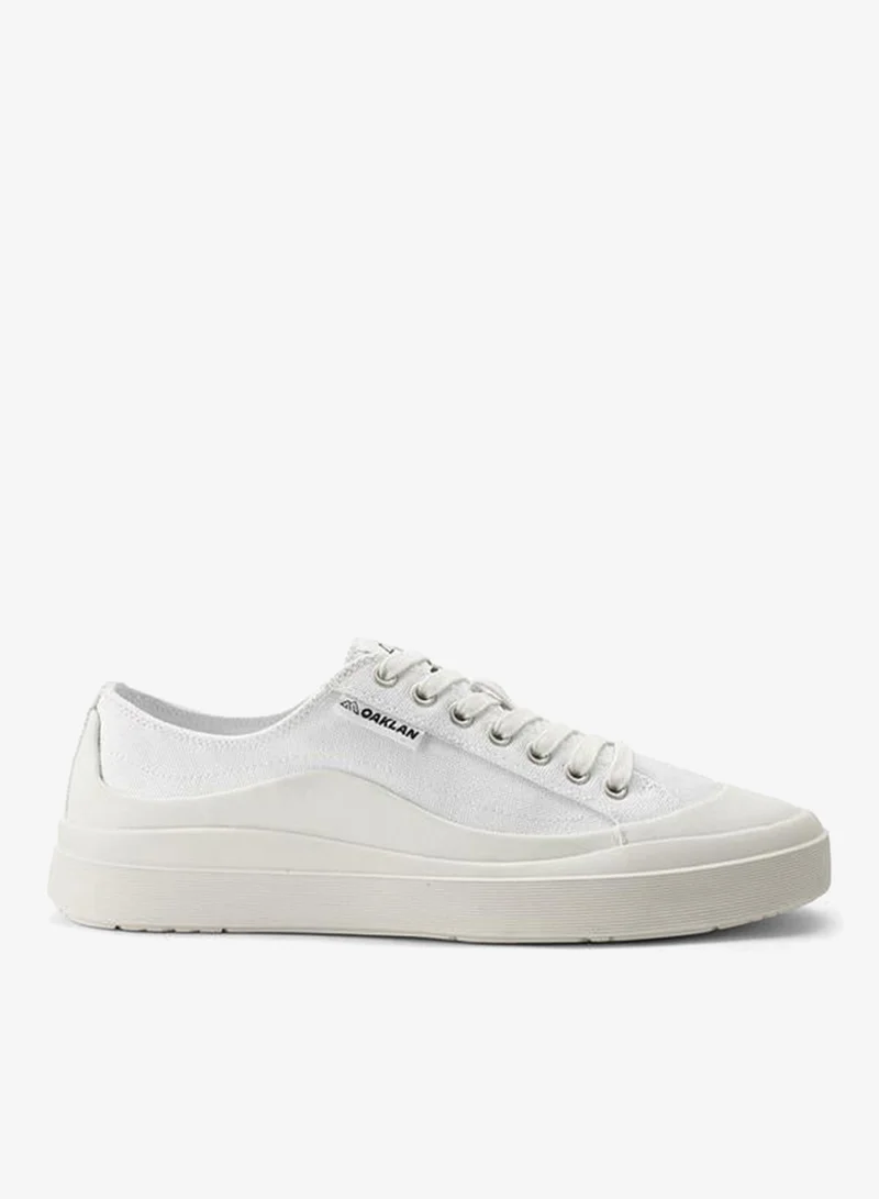 Oaklan By Shoexpress WHITE Men Lace-Up Canvas Sneakers for Men | Best Price UAE
