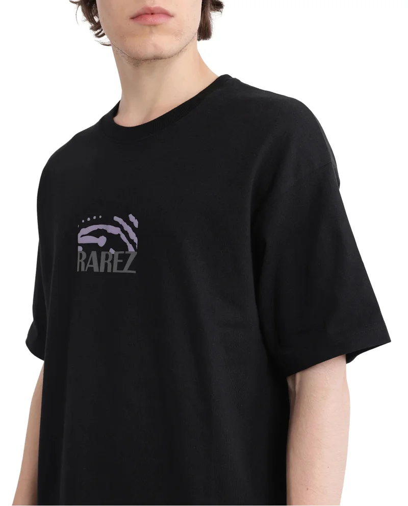 Rare Rabbit Men's Graphic Print Oversized T-Shirt