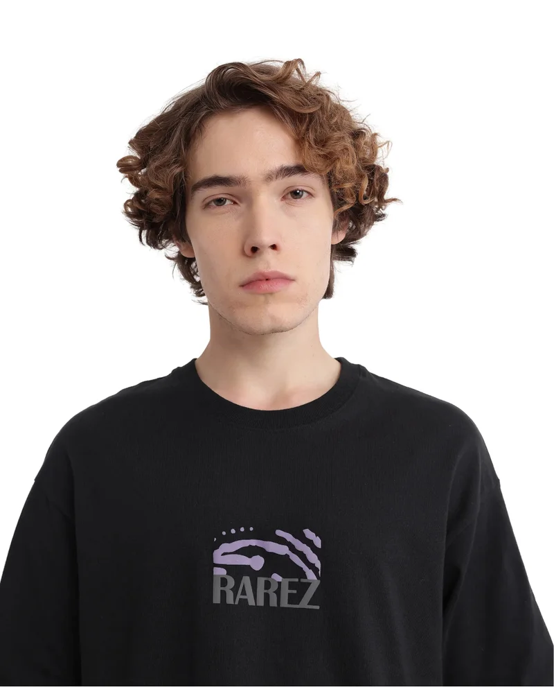 Rare Rabbit Men's Graphic Print Oversized T-Shirt