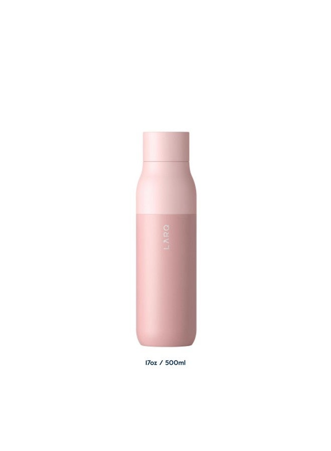 LARQ Bottle PureVis 17 oz - Self-Cleaning and Insulated Stainless Steel Water Bottle with UV Water Purifier and Award-winning Design | Reusable & Travel Friendly, Himalayan Pink - Image 2