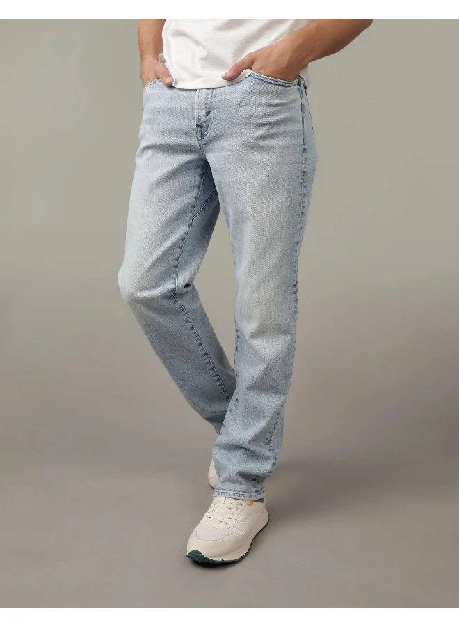 American Eagle Light Wash Essential  Straight Fit Jeans