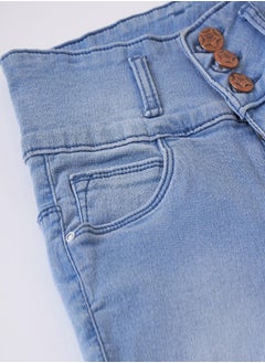 HIGH STAR Women Blue Slim Fit High-Rise Clean Look Stretchable Jeans  - Image 1
