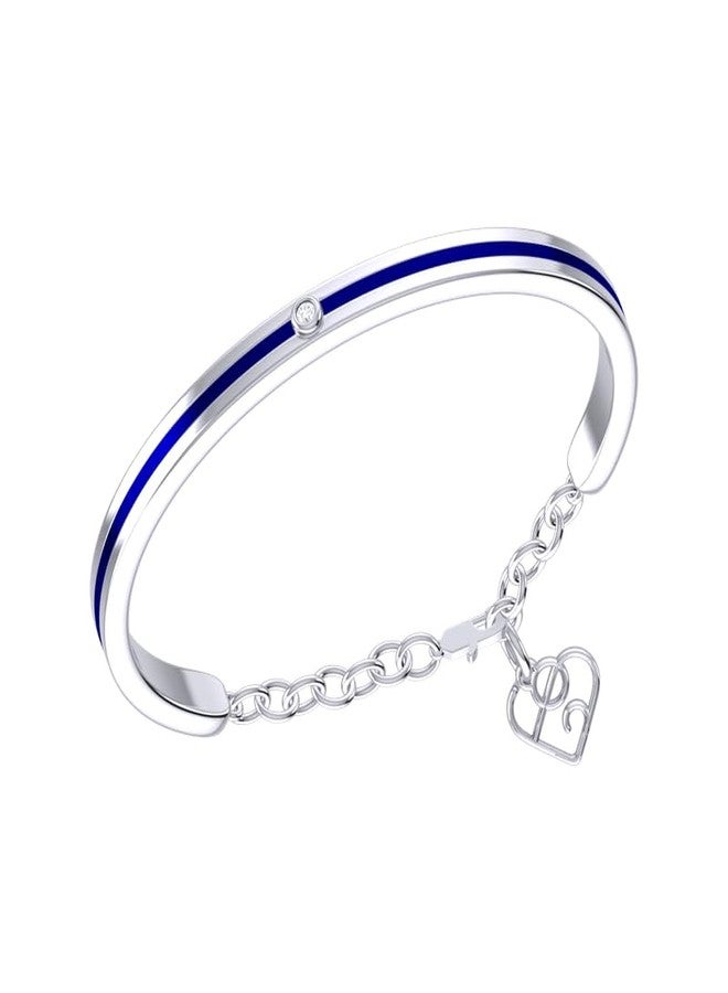TINY TIARAA Sparkle Stripe Sterling Silver Baby Bracelet - Image 1