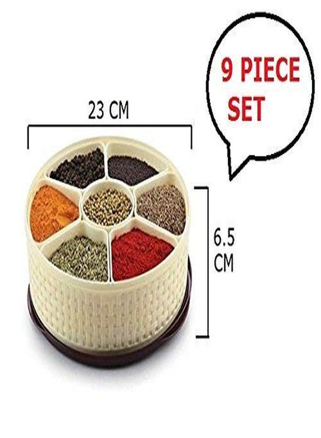 Vendere Masala Box (Dabba) - 7 Sections, 1000ml, Assorted Colour as per stock. - Image 3