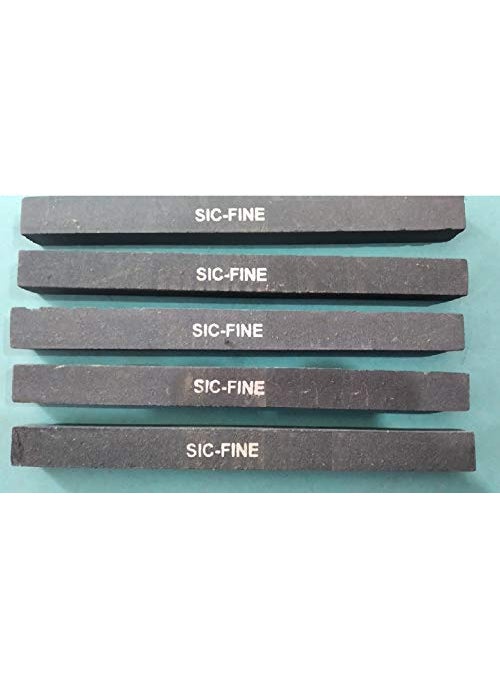 Index Index Oil Stones Black Silicon Carbide Fine Pack of 5 150 x 13 x 13 mm Square  - Image 1