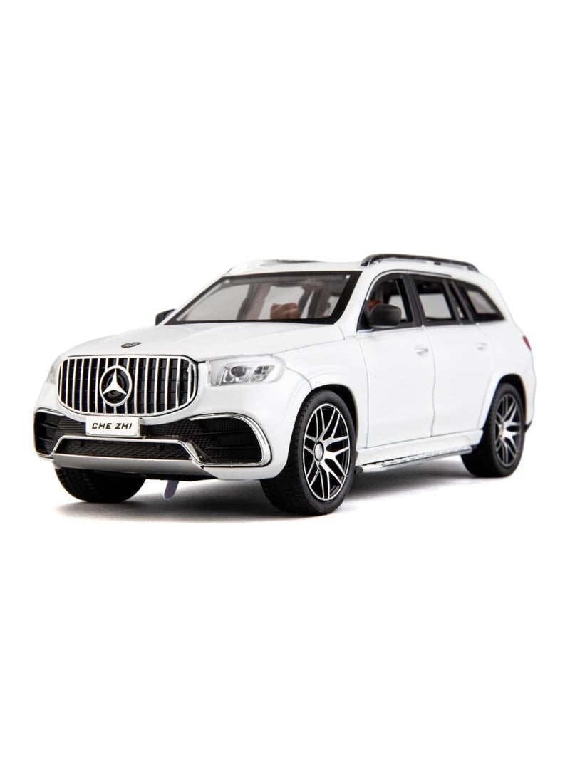 general 1/24 Mercedes Benz GLS63 AMG model car zinc alloy toy car rally with lights and sound toy doors can be opened - Image 1