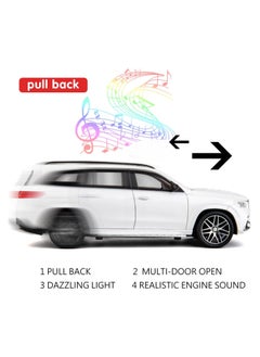 General 1/24 Mercedes Benz GLS63 AMG model car zinc alloy toy car rally with lights and sound toy doors can be opened  - Image 3