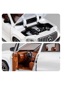 General 1/24 Mercedes Benz GLS63 AMG model car zinc alloy toy car rally with lights and sound toy doors can be opened  - Image 4