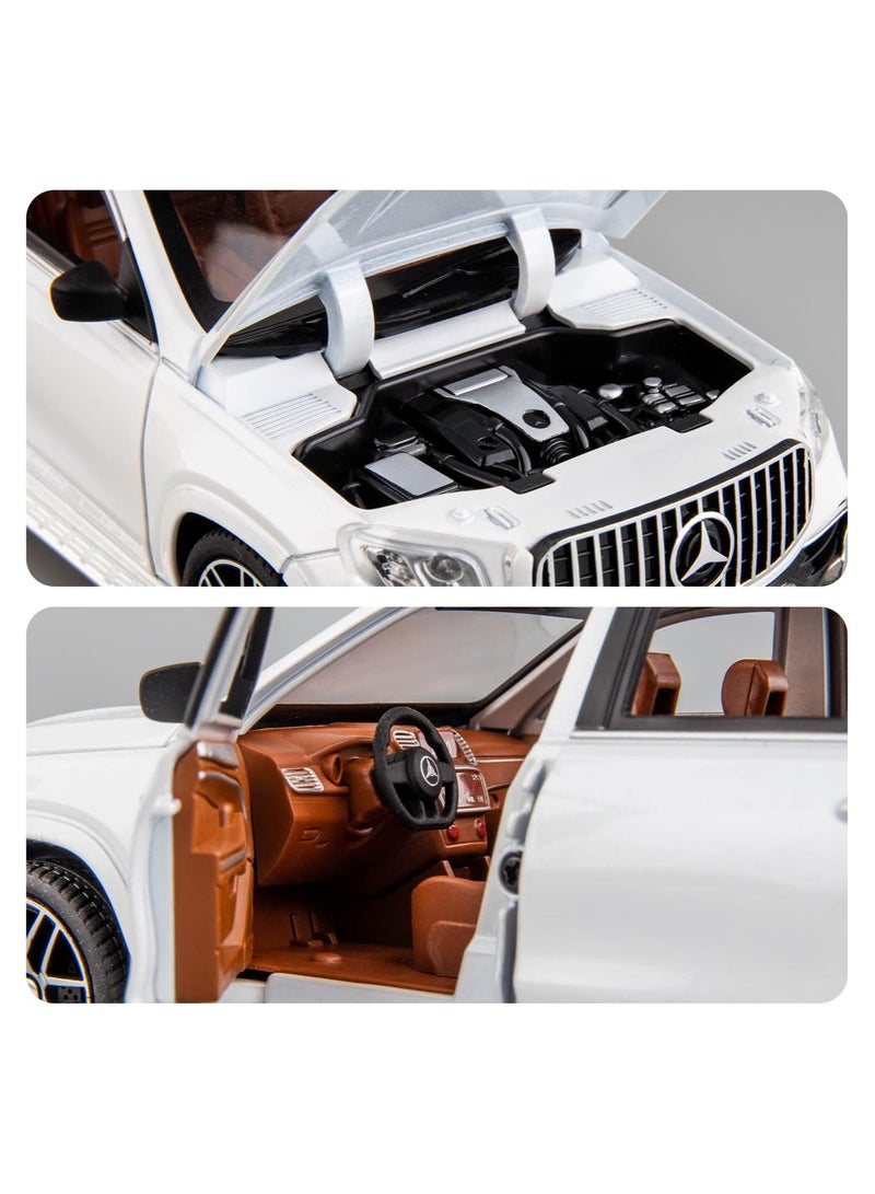 general 1/24 Mercedes Benz GLS63 AMG model car zinc alloy toy car rally with lights and sound toy doors can be opened - Image 4