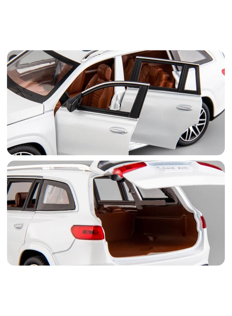 general 1/24 Mercedes Benz GLS63 AMG model car zinc alloy toy car rally with lights and sound toy doors can be opened - Image 5