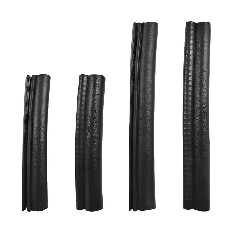 NYTKL 4PCS Car Door Edge Guards Rubber Sealing Sealed Strip Auto Door Buffer Protector with Side Bulb Automotive Weather Stripping Edge Trim Seal Strips for Car Truck Boat Camper - Image 3