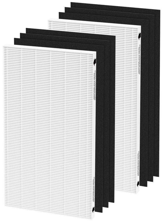 XBWW 2 Packs Replacement Filter for Aeramax 290 300 DX95 and HF-300 AP-300PH Air Cleaner Purifier, Part# 9287201, 2 HEPA Filters + 6 Activated Carbon Pre-filters - Image 1