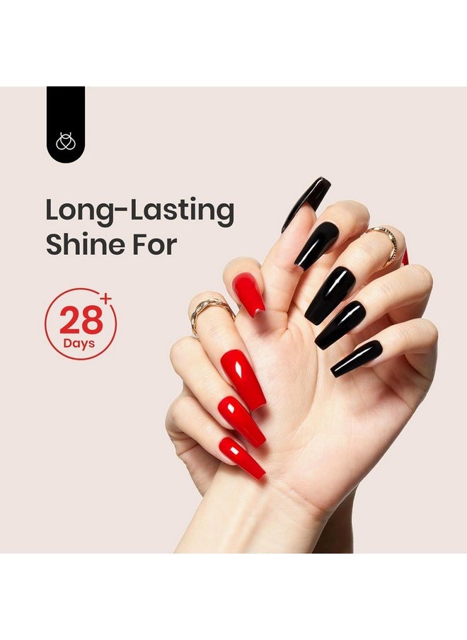 beetles Gel Polish - Beetles 2 Pcs 15ml No Wipe Gel Top Coat and Base Coat Set - Shine Finish and Long Lasting, Soak Off LED Nail Lamp Gel Base Top Coat Finish Nail Art Design Manicure Valentine’s Day Gifts for Women - Image 1