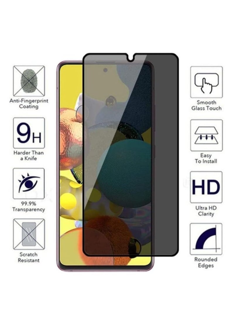 Raxoom Samsung Galaxy A53 5G Front Screen Privacy Screen Protector Anti-Spy Tempered Glass Film 9H Hardness Scratch Resistant Bubble Free Glass Screen Protector - Image 4