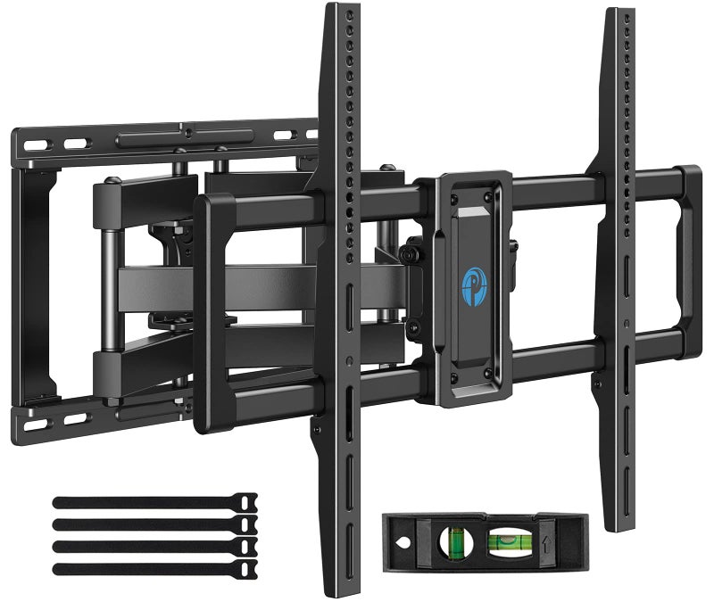 Pipishell Full Motion TV Wall Mount for 40â€“82 inch Flat or Curved TVs, Smooth Swivel & Extension, Tool-Free Tilt with - Image 1