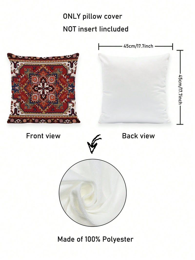 زينة رمضان طقم أغطية وسائد 2 قطع مقاس 45 × 45 سم بتصميم شرقي تقليدي - Image 5