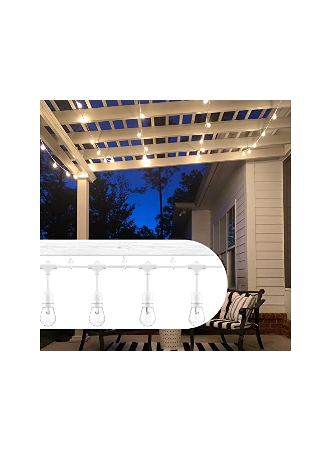 promass 12 PCS Ceiling Hooks for Hanging Plants, Q Hanger Screw Hooks for Outdoor String Lights Wind Chimes, Cup Hooks with Safety Buckle, 2.2 Inches - Image 3