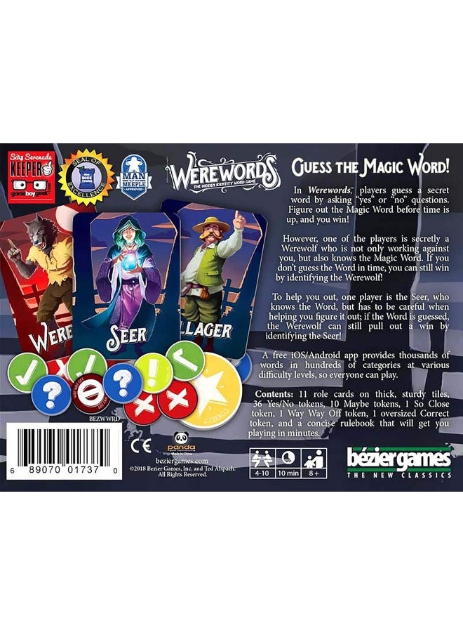 Bezier Games Werewords â€“ Werewords Board Game, Fun Board Game for Families, Engaging Social Deduction, Great Game for Kids & Families, Party Game for Kids & Families, Word Game  - Image 4