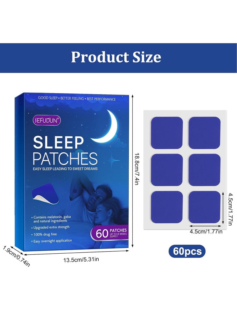 Sefudun 60PCS Sleep Patch with with Lavender Essential Oil, Upgraded Deep Sleep Patches for Adults, Easy to Stick On and Comfortable for Men and Women  - Image 2