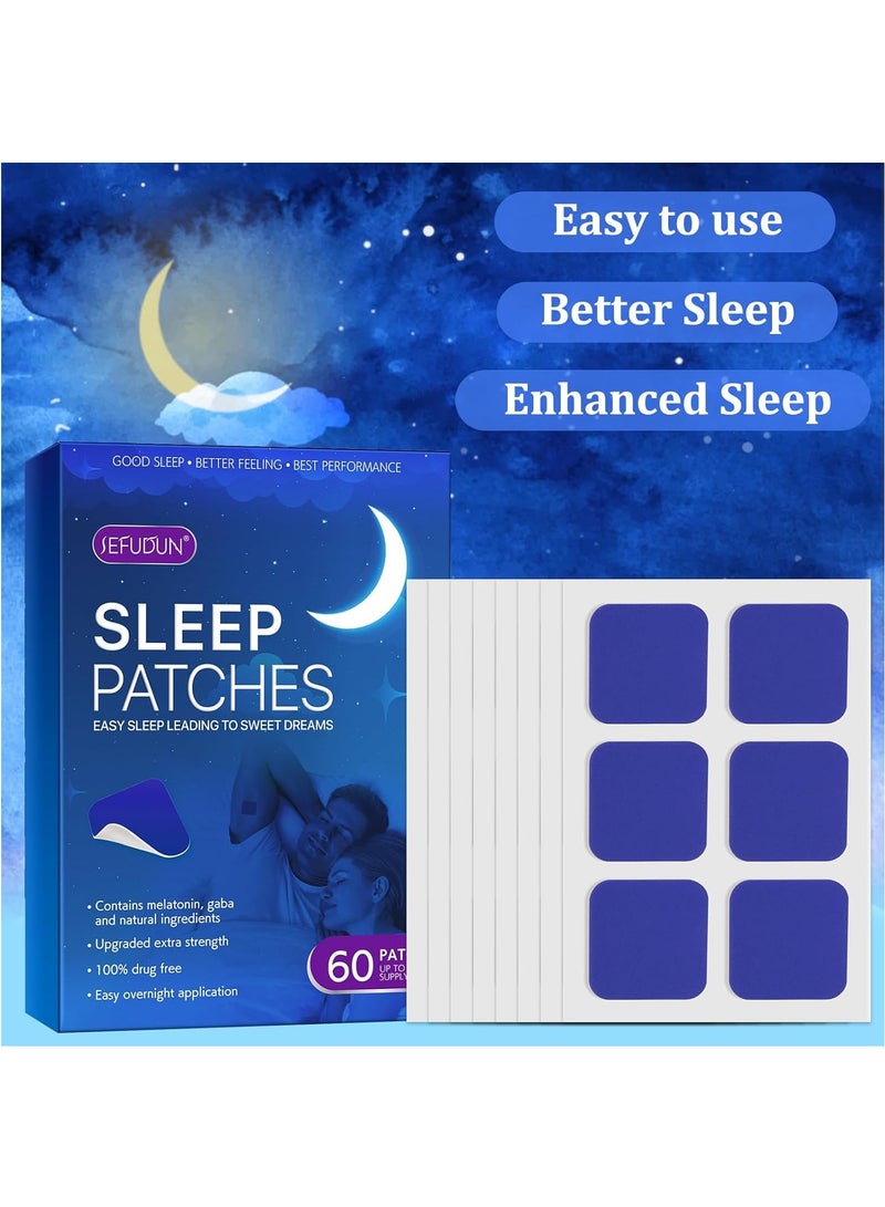 Sefudun 60PCS Sleep Patch with with Lavender Essential Oil, Upgraded Deep Sleep Patches for Adults, Easy to Stick On and Comfortable for Men and Women  - Image 3