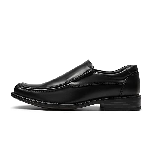 Bruno Marc Men's Goldman-02 Slip on Leather Lined Square Toe Dress Loafers Shoes for Casual Weekend Formal Work,Size 8.5,Black,GOLDMAN-02 - Image 2
