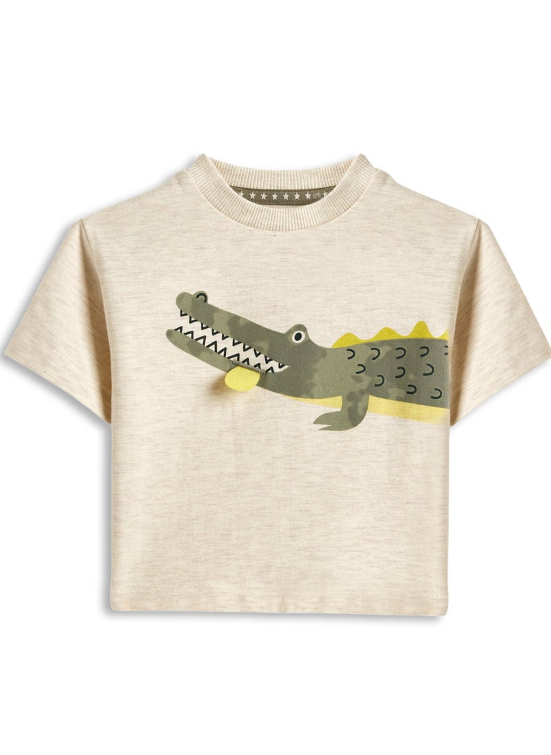 Dirkje Boys Set - Printed T-shirt & shorts - Image 3