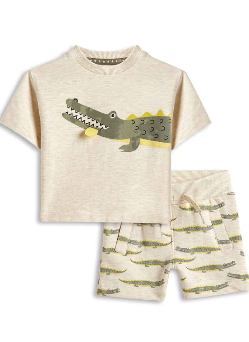 Dirkje Boys Set - Printed T-shirt & shorts - Image 2