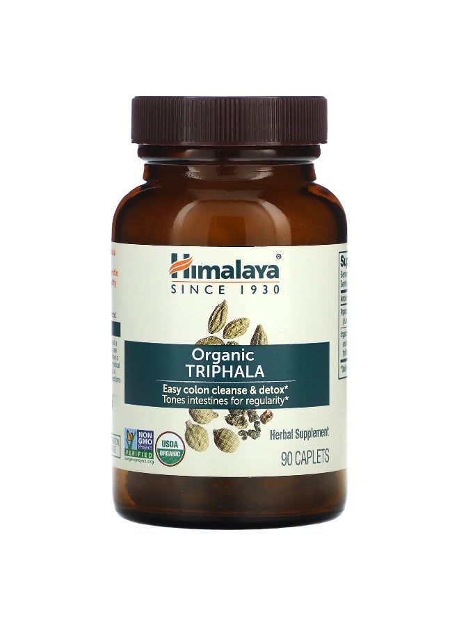 Himalaya Himalaya, Organic Triphala, 90 Caplets - Image 3