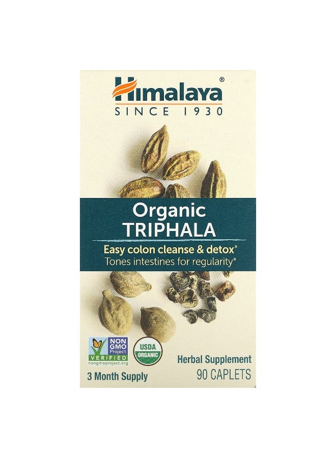 Himalaya Himalaya, Organic Triphala, 90 Caplets - Image 1