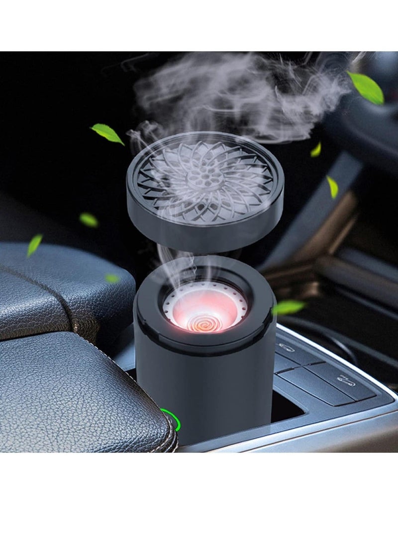 Raxoom Electric Incense (Bakhoor) Burners Decort for Car, Home,type (c) Usb Rechargeable (black) - Image 3