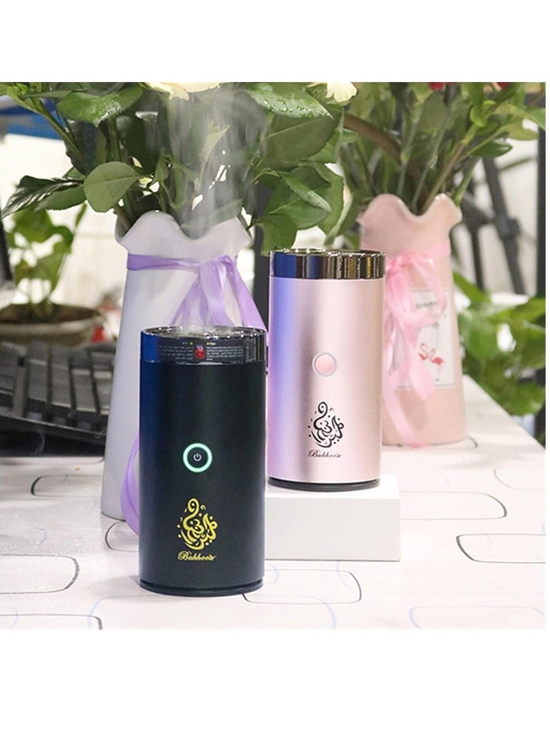 Raxoom Electric Incense (Bakhoor) Burners Decort for Car, Home,type (c) Usb Rechargeable (black) - Image 2