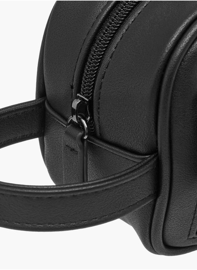 DUCHINI Men's Textured Pouch with Zip Closure and Handle  - Image 3
