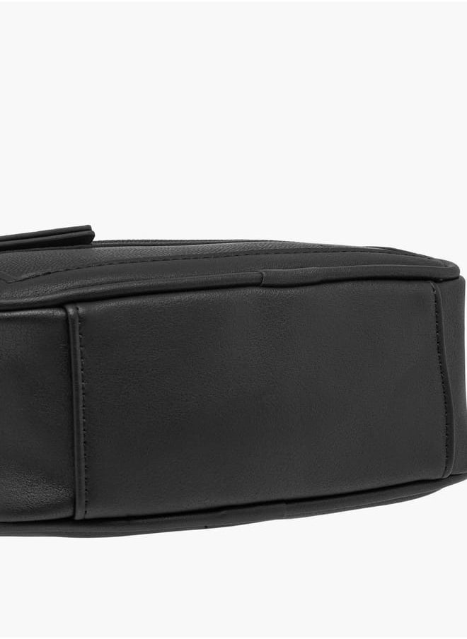 DUCHINI Men's Textured Pouch with Zip Closure and Handle  - Image 5