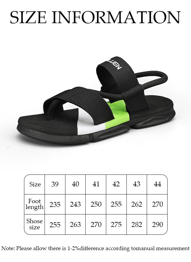 DUNISO Men's Sandals Lightweight Slide Sandal with Non-slip Soles Thick Sole Beach Sandal Breathable Slip-on Sandal House Flat Sandal for Indoor & Outdoor  - Image 4