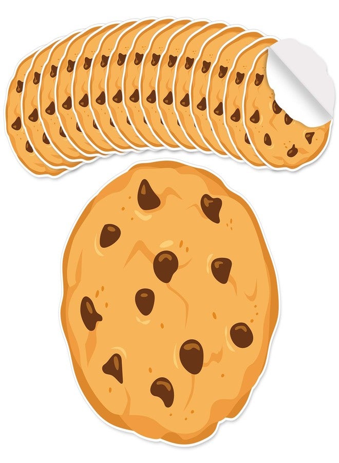 Wiooffen 16 Pcs Large Cookie Stickers 11 inches Chocolate Milk and Cookies Removable Floor Decals Decoration Stickers Birthday Baby Shower Party Sidewalk Floor Decal Supplies for Kids Floors Walls Gifts - Image 1