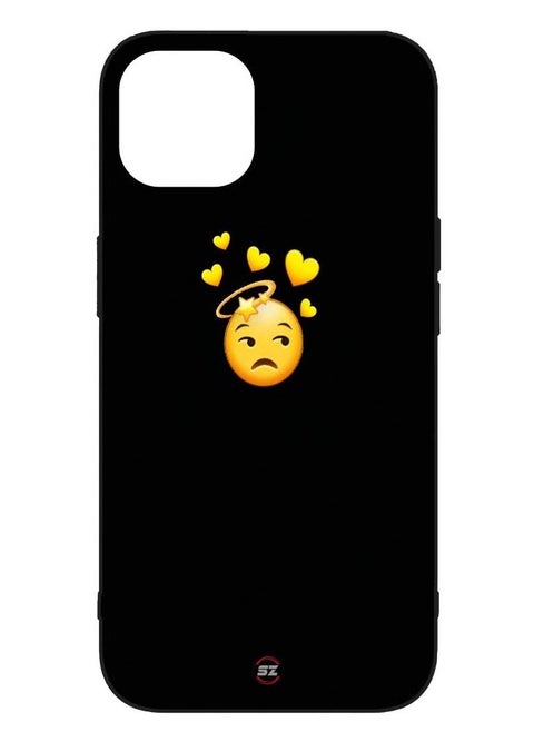 Protective Printed Mobile Cover In Emoji with Hearts For Apple iPhone 12 Mini