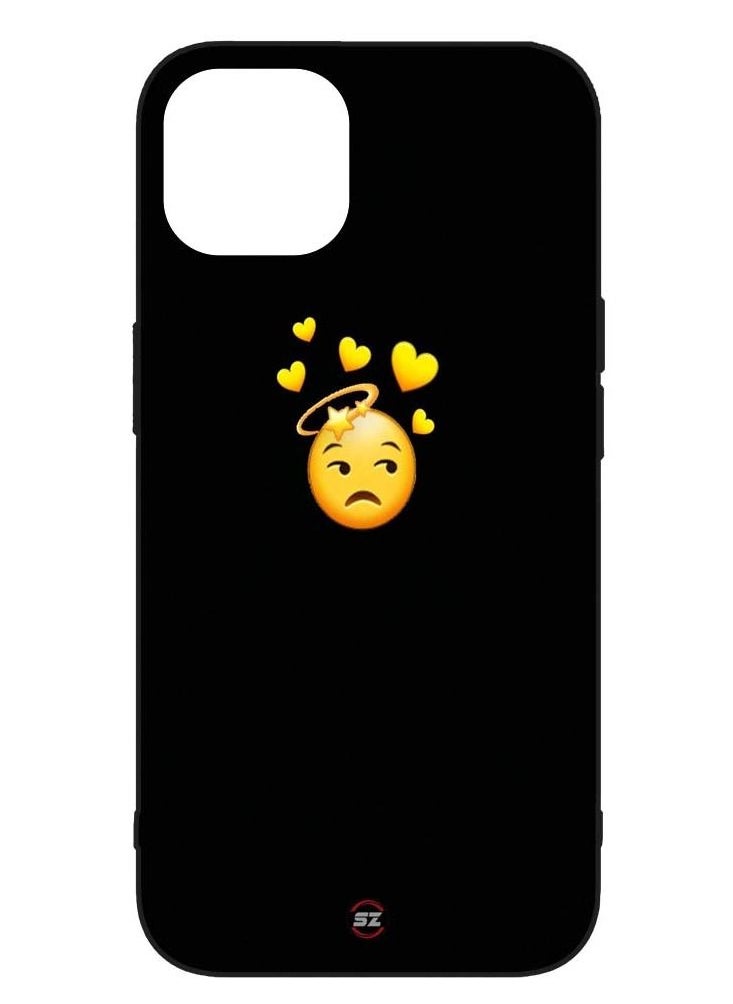 Service Zone Protective Printed Mobile Cover In Emoji with Hearts For Apple iPhone 12 Mini  - Image 1