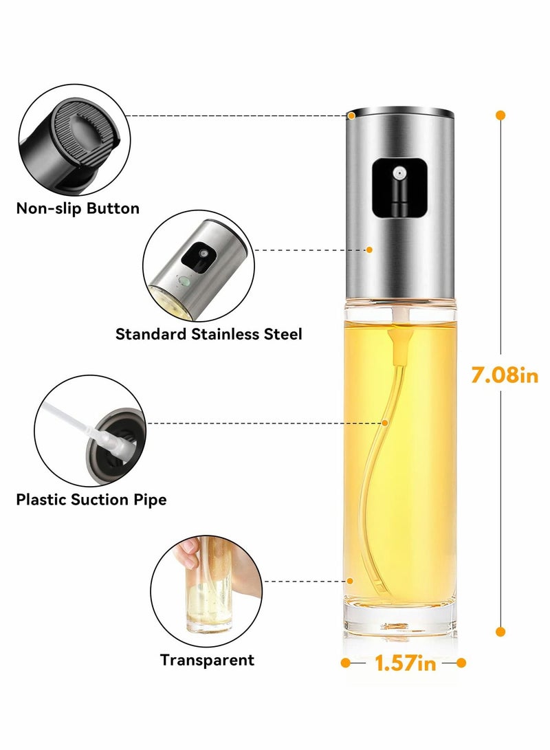 Excefore رشاش زيت للطهي، رشاش زيت زجاجي للطهي، رذاذ زيت الزيتون، رذاذ زيت الزيتون للسلطة، للشواء، خبز المطبخ - Image 2