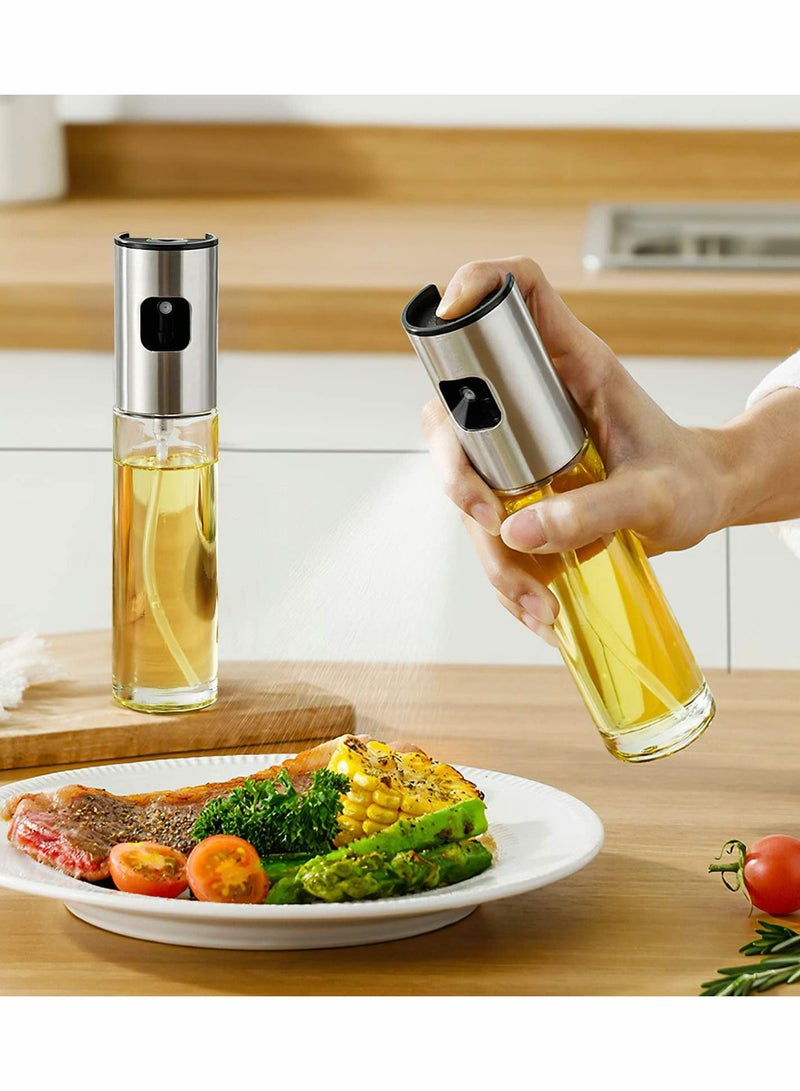 Excefore رشاش زيت للطهي، رشاش زيت زجاجي للطهي، رذاذ زيت الزيتون، رذاذ زيت الزيتون للسلطة، للشواء، خبز المطبخ - Image 3