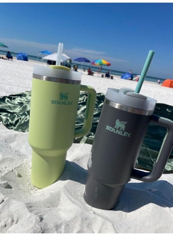 ستانلي كوب ستانلي H2.0 فلوستيت™ الأصلي، كوب معزول بغطاء، كوب قهوة من الفولاذ المقاوم للصدأ H2.0 فلوستيت للمشروبات الساخنة والباردة، كوب سفر بمقبض - Image 5