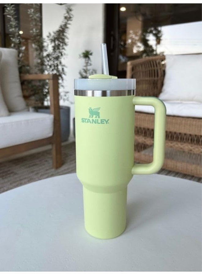 ستانلي كوب ستانلي H2.0 فلوستيت™ الأصلي، كوب معزول بغطاء، كوب قهوة من الفولاذ المقاوم للصدأ H2.0 فلوستيت للمشروبات الساخنة والباردة، كوب سفر بمقبض - Image 2