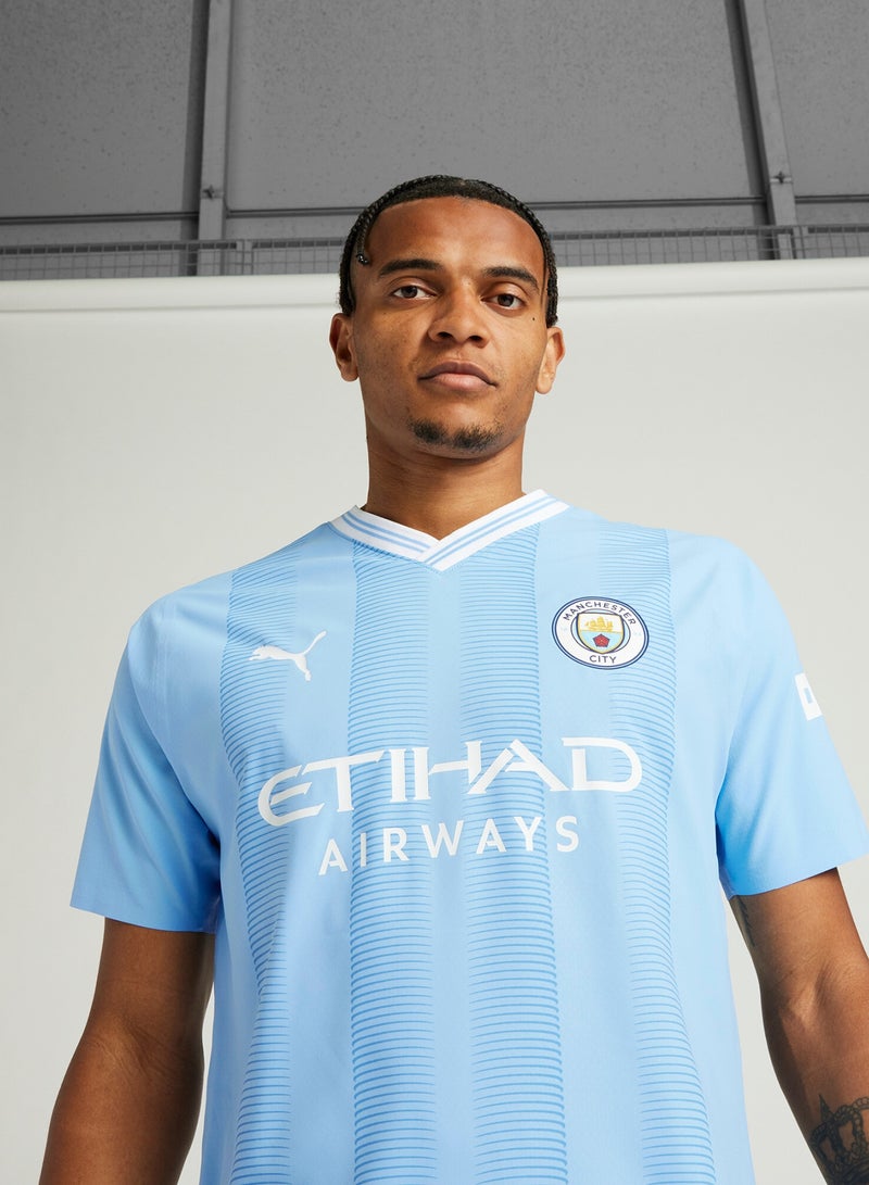 PUMA Manchester City 23/24 Home Authentic Mens Blue Jersey - Image 1