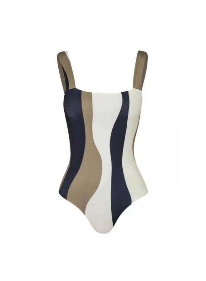 Loquat 2024 European And American One-piece Bikini Swimsuit Women's Conservative Sunscreen Gauze Skirt Seaside Vacation Hot Spring Swimsuit Suit-Color:Green Gauze Skirt- - Image 4