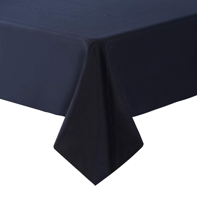 Cupuamon Square Tablecloth 90x90 inch Washable Polyester Fabric Table Cloth for Wedding Party Dining Banquet Decoration(90x90 Navy) - Image 5