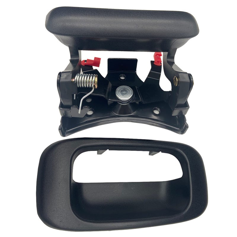 مقبض باب صندوق السيارة NPAUTO متوافق مع شيفروليه سيلفرادو 1500 2500 3500 1999 2000 2001 2002 2003 2004 2005 2006 و GMC سييرا وهامر H2 مجموعة صندوق السيارة السوداء 15997911 15228539 15228541 15228540