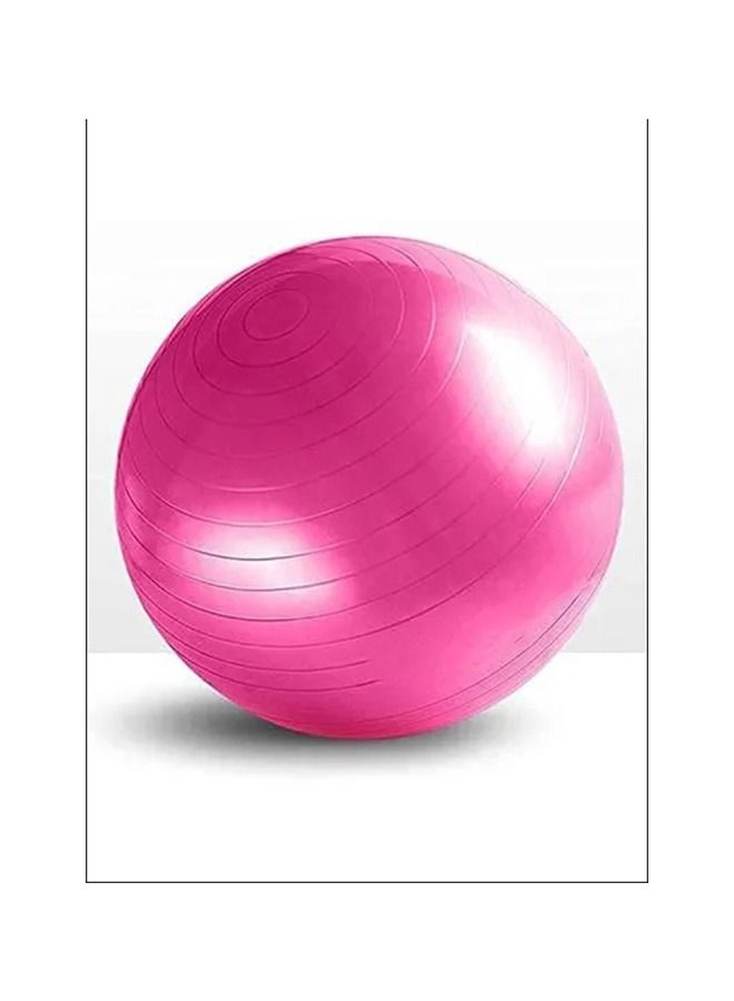 Max Strength Yoga Ball Exercise Fitness Heavy Duty Anti-Burst Pink 85cm - Image 1