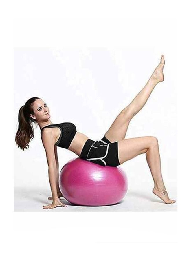 Max Strength Yoga Ball Exercise Fitness Heavy Duty Anti-Burst Pink 85cm - Image 5