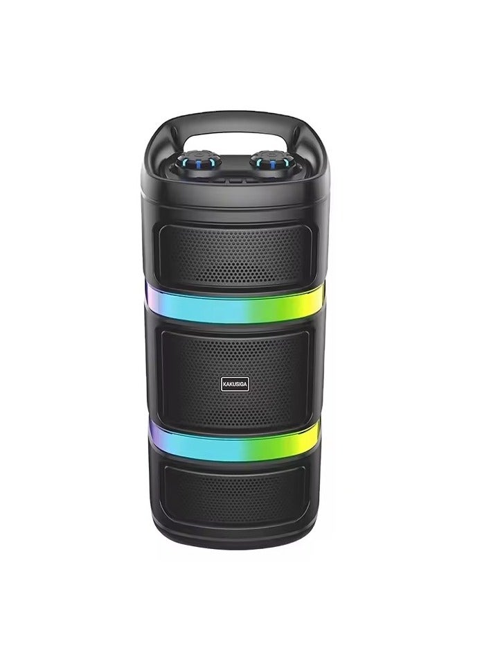 JL-4488 -مكبر صوت عالى الصوت وانيق يعمل بتقنية البلوتوث وبه منفذ USB وفتحة بطاقة تي اف ، يتميز بصوت عالي وواضح كما يوجد به اضاءة ملونة ار جي بي رائعة وبطارية  طويله المدا-تصميم انيق باعلي الخامات - Image 5