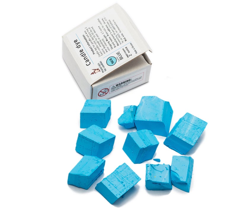 Candle Shop Blue Candle Dye 2oz for Soy Candle Making – Candle Shop Premium Color Dye Blocks for Soy Wax, Beeswax, Paraffin - Candle Wax Dyes - Image 1